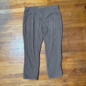 Weatherproof Brown Flannel Lined Straight Leg Pants Size 36